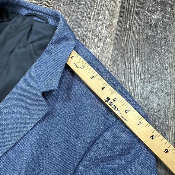 Rodd and Gunn Original Fit Sport Coat Mens L Two-Button Casual Jacket Blue Linen - Picture 11 of 16